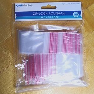 180 1.5x2" clear zip lock poly bags